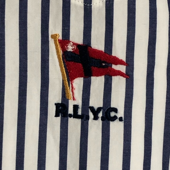 Ralph Lauren Yaught Club Button Down Poplin Shirt Medium - Picture 3 of 7